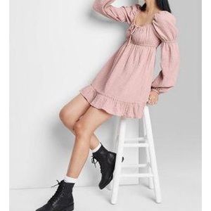 Wild Fable Pink Long-sleeve Dress